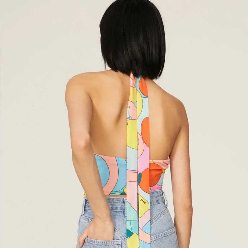 Staud Citrus Crisscross Halter Top - Picture 3 of 5